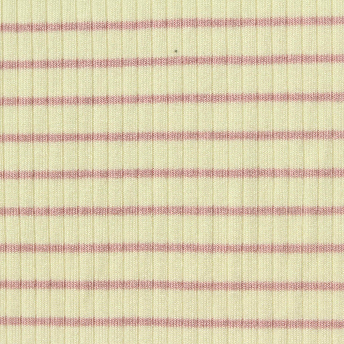 Pink Horizontal-Stripe Rib Knit, Viscose, 240 gsm