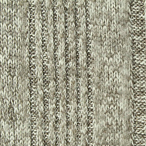 Heather Polyester Stretch Rib Knit Fabric, 180 gsm, 168 cm — Grey