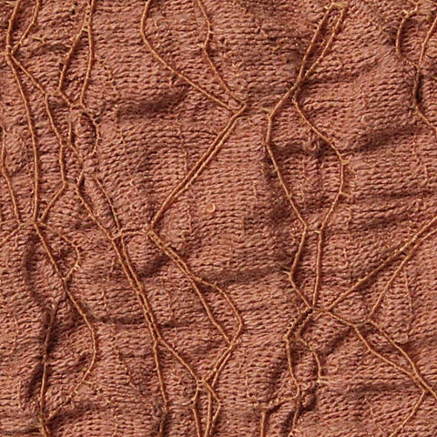 Jacquard Cotton Nylon Stretch Crepe Fabric, 210 gsm — Brown