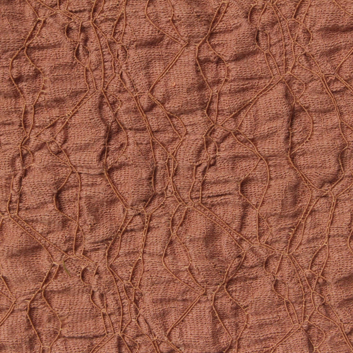 Jacquard Cotton Nylon Stretch Crepe Fabric, 210 gsm — Brown