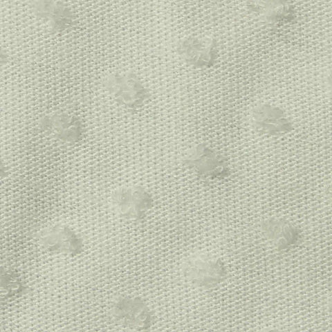 White Tone-on-Tone Dot Jacquard, Viscose-Poly