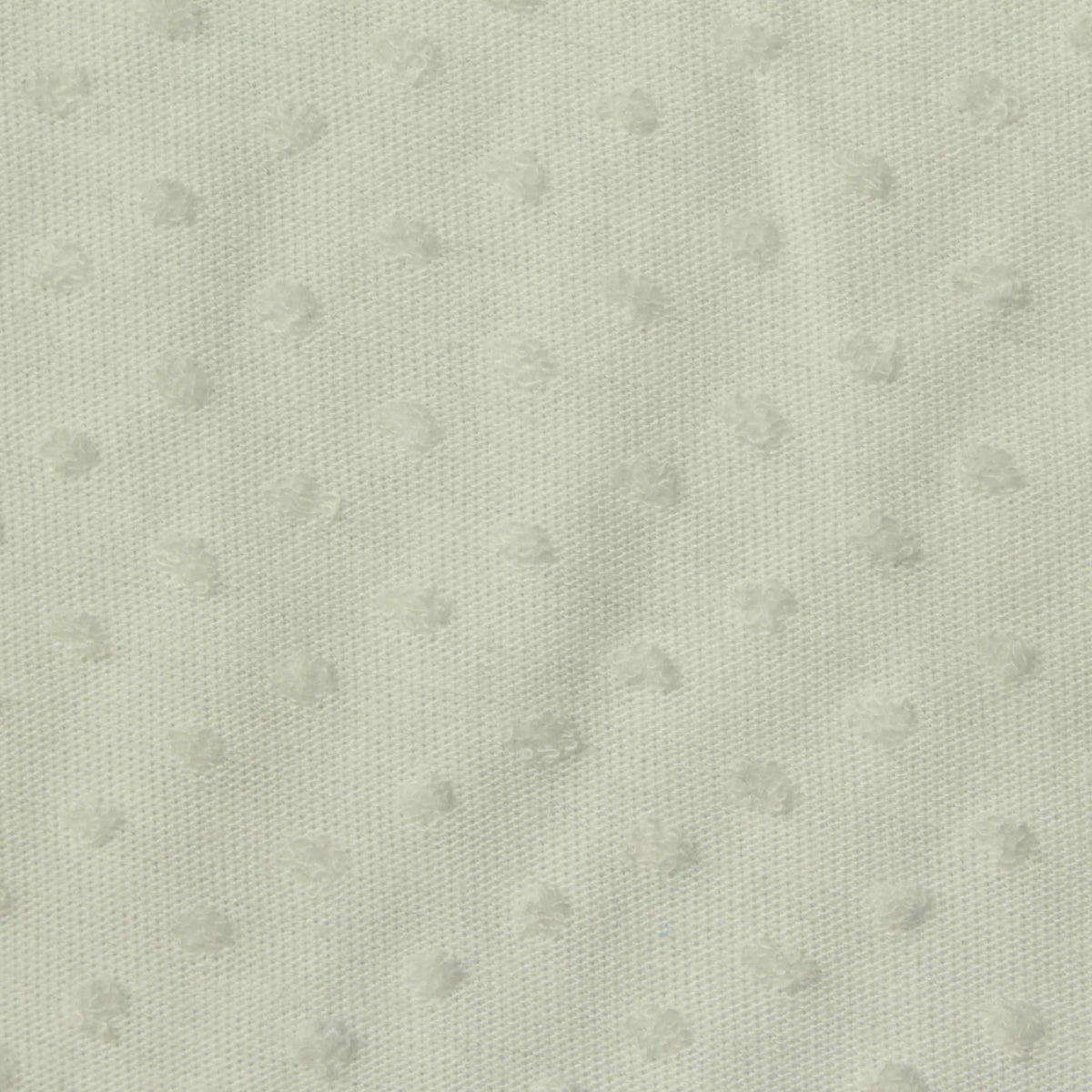 White Tone-on-Tone Dot Jacquard, Viscose-Poly