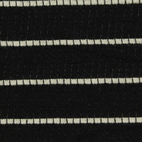 Black Lines Crepe, Poly-Viscose
