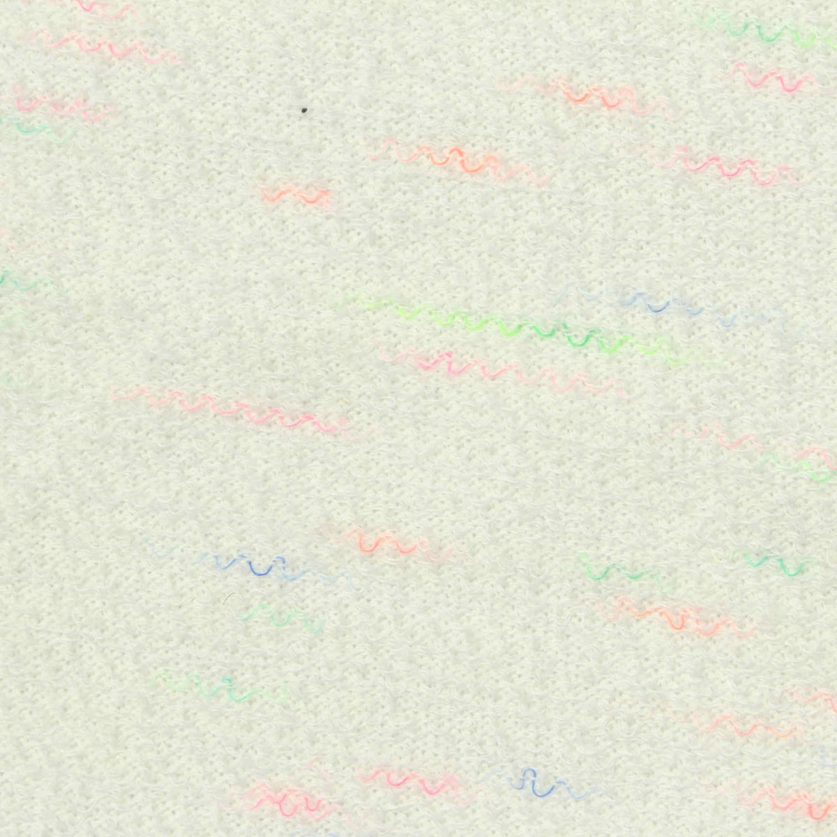 Pastel Pink Wavy-Line French Terry, Cotton-Poly