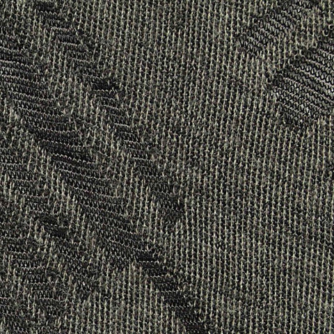 Dark Grey Diagonal-Chevron Jacquard, Poly-Viscose