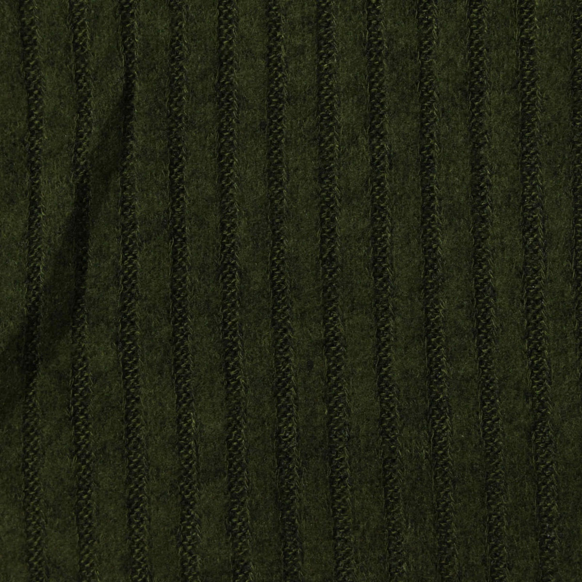 Brushed Viscose Polyester Stretch Chunky Knit Fabric, 190 gsm — Green