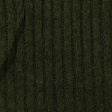 Brushed Viscose Polyester Stretch Chunky Knit Fabric, 190 gsm — Green