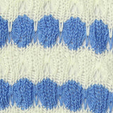 Blue Bands Chunky Knit, Cotton-Viscose — texture
