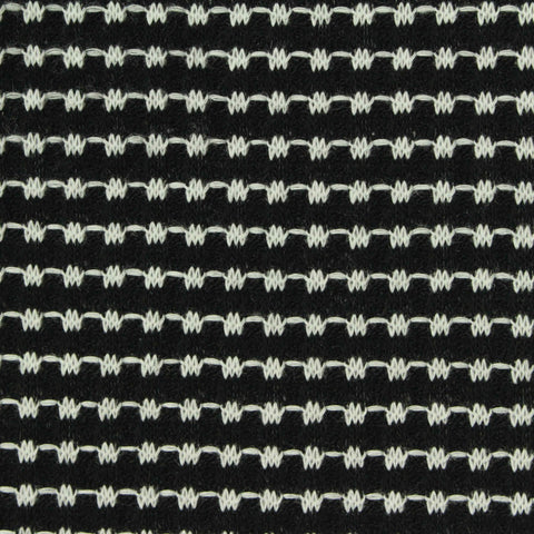 Jacquard Viscose Polyester Stretch Waffle Knit Fabric, 210 gsm, 160 cm — Black