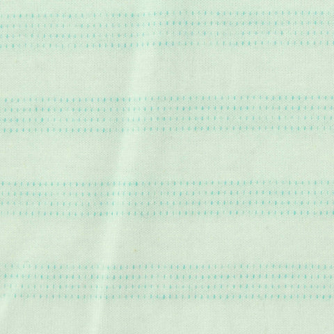 Light Mint Stripes French Terry, Cotton