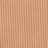 Cotton Polyester Stretch Rib Knit Fabric, 440 gsm, 117 cm — Beige — texture