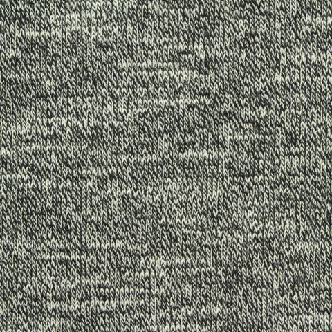 Black Marl French Terry, Poly-Cotton, 315 gsm