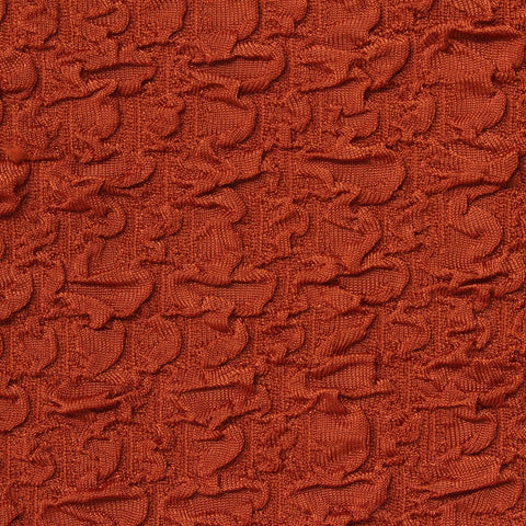 Jacquard Polyester Stretch Interlock Knit Fabric, 230 gsm, 160 cm — Orange
