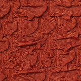 Jacquard Polyester Stretch Interlock Knit Fabric, 230 gsm, 160 cm — Orange — texture