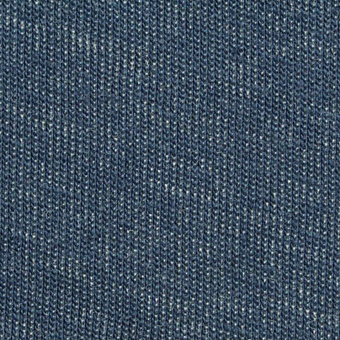 Blue Marl Scuba Knit, Cotton-Poly, 280 gsm