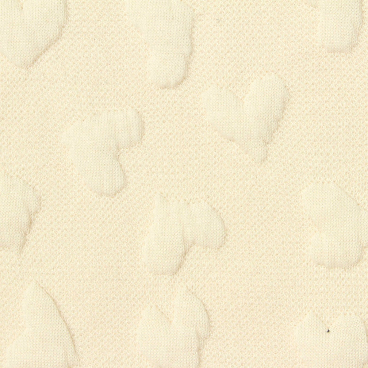 Cream Hearts Jacquard, Polyester