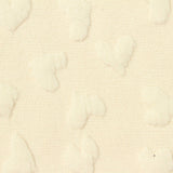 Cream Hearts Jacquard, Polyester