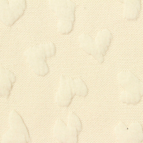 Cream Hearts Jacquard, Polyester