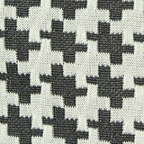Black Houndstooth Knit, Polyester — texture