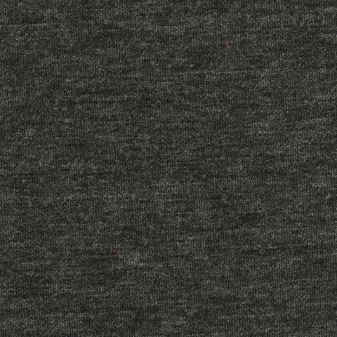 Dark Grey Heathered-Marl Scuba Knit, Poly-Viscose, 260 gsm