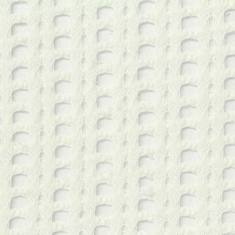 Polyester Viscose Stretch Knit Fabric, 230 gsm, 175 cm — White