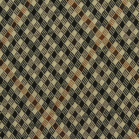 Cream Argyle Jacquard, Poly-Viscose