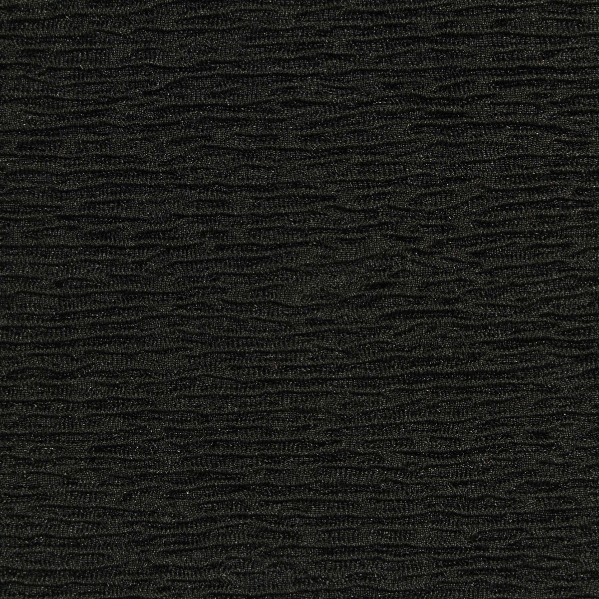 Polyester Stretch Crepe Fabric, 412 gsm, 155 cm — Black