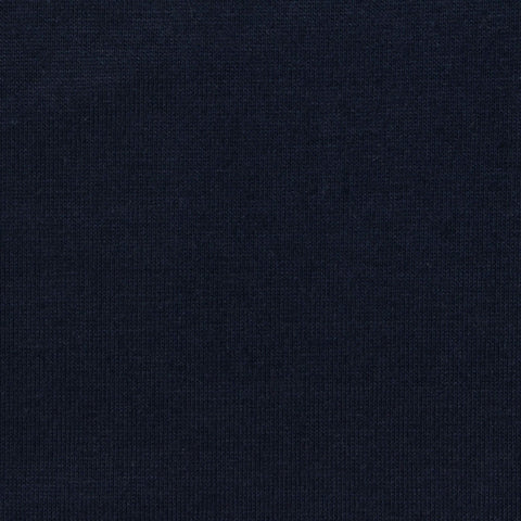 Polyester Cotton Jersey Knit Fabric, 164 gsm, 175 cm — Navy