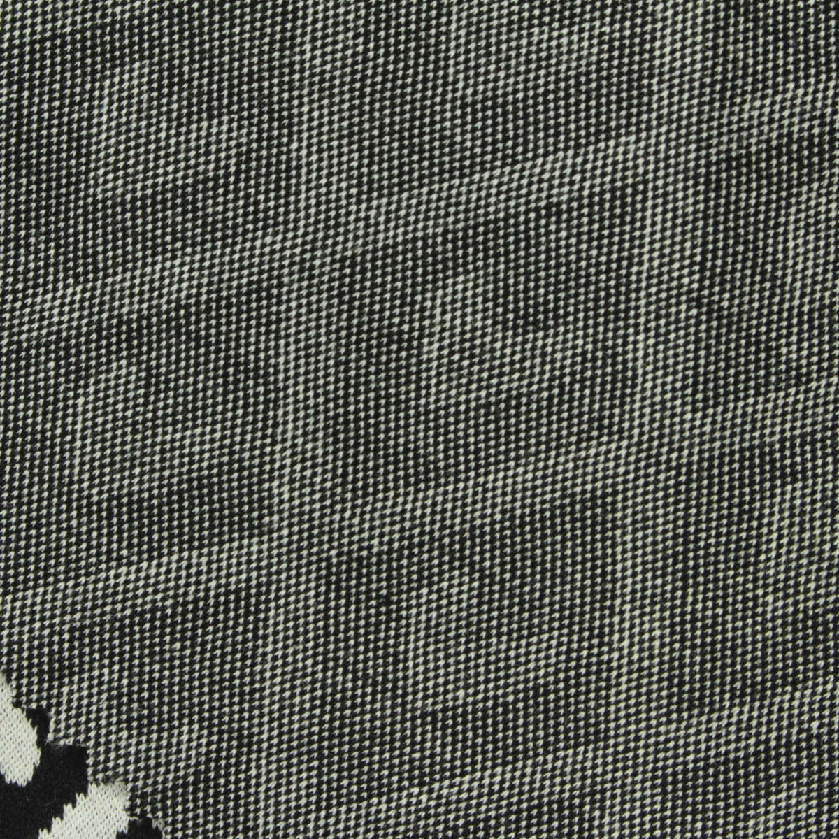 Black Geometric Jacquard, Poly-Viscose, 370 gsm
