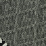 Black Geometric Jacquard, Poly-Viscose