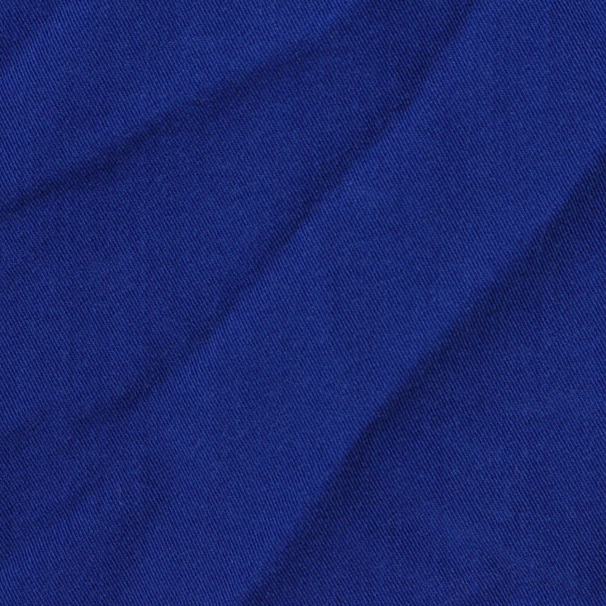 Polyester Viscose Stretch Twill Fabric, 258 gsm, 140 cm — Blue