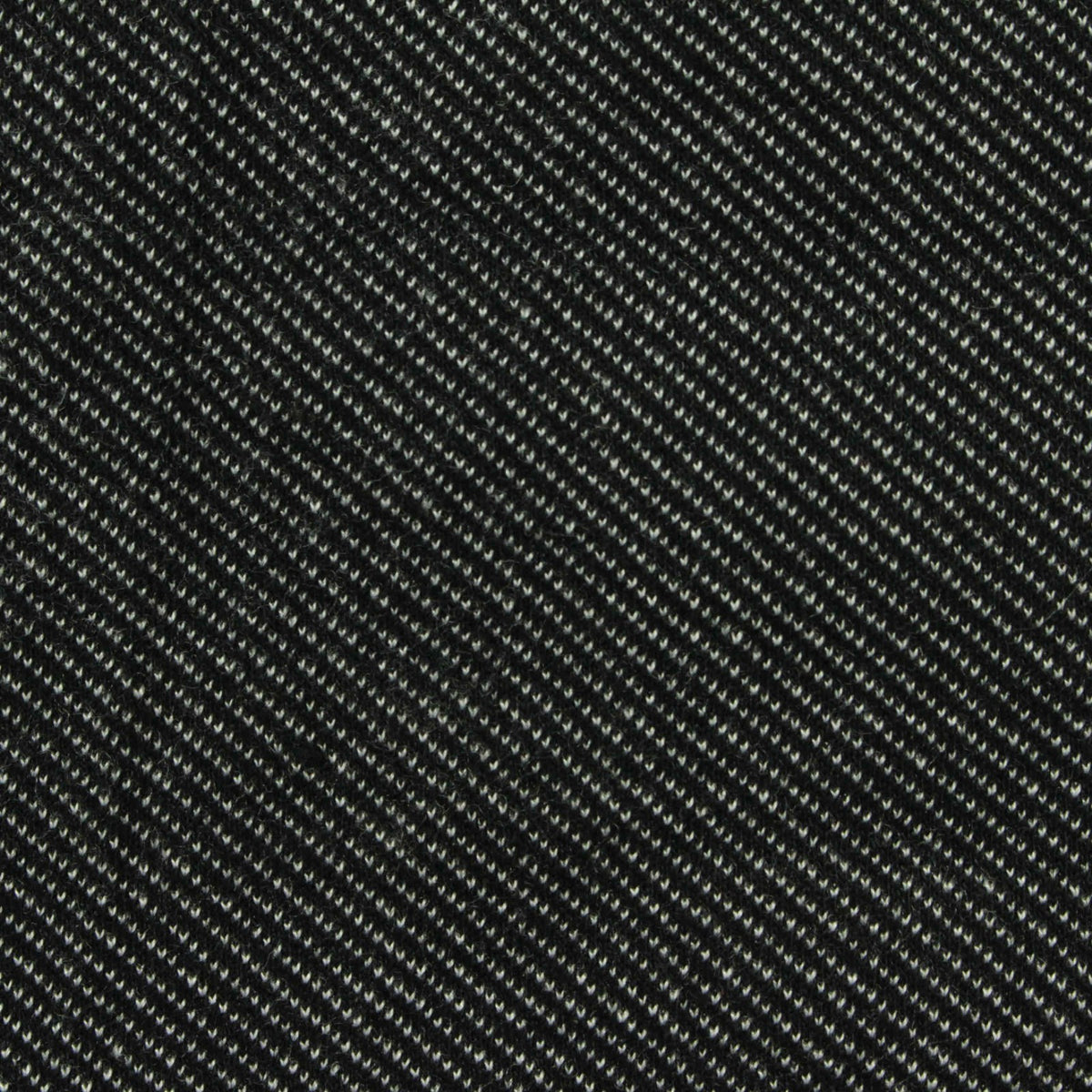 Yarn-Dyed Polyester Viscose Stretch Interlock Knit Fabric, 380 gsm, 195 cm — Black