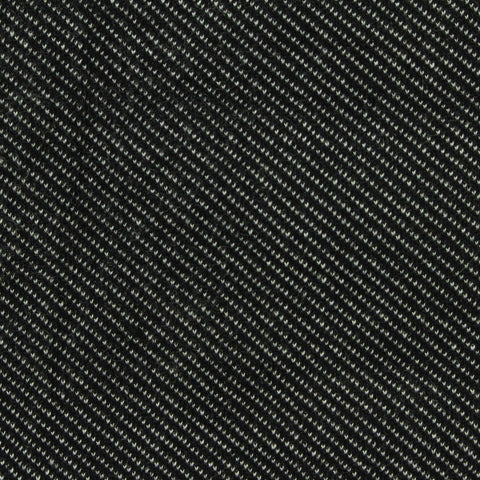 Yarn-Dyed Polyester Viscose Stretch Interlock Knit Fabric, 380 gsm, 195 cm — Black