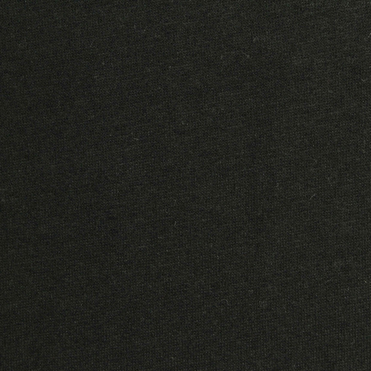 Brushed Cotton Polyester Knit Fabric, 165 gsm, 163 cm — Black