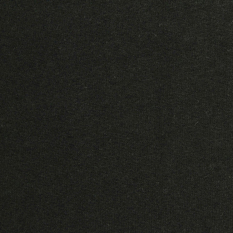 Brushed Cotton Polyester Knit Fabric, 165 gsm, 163 cm — Black