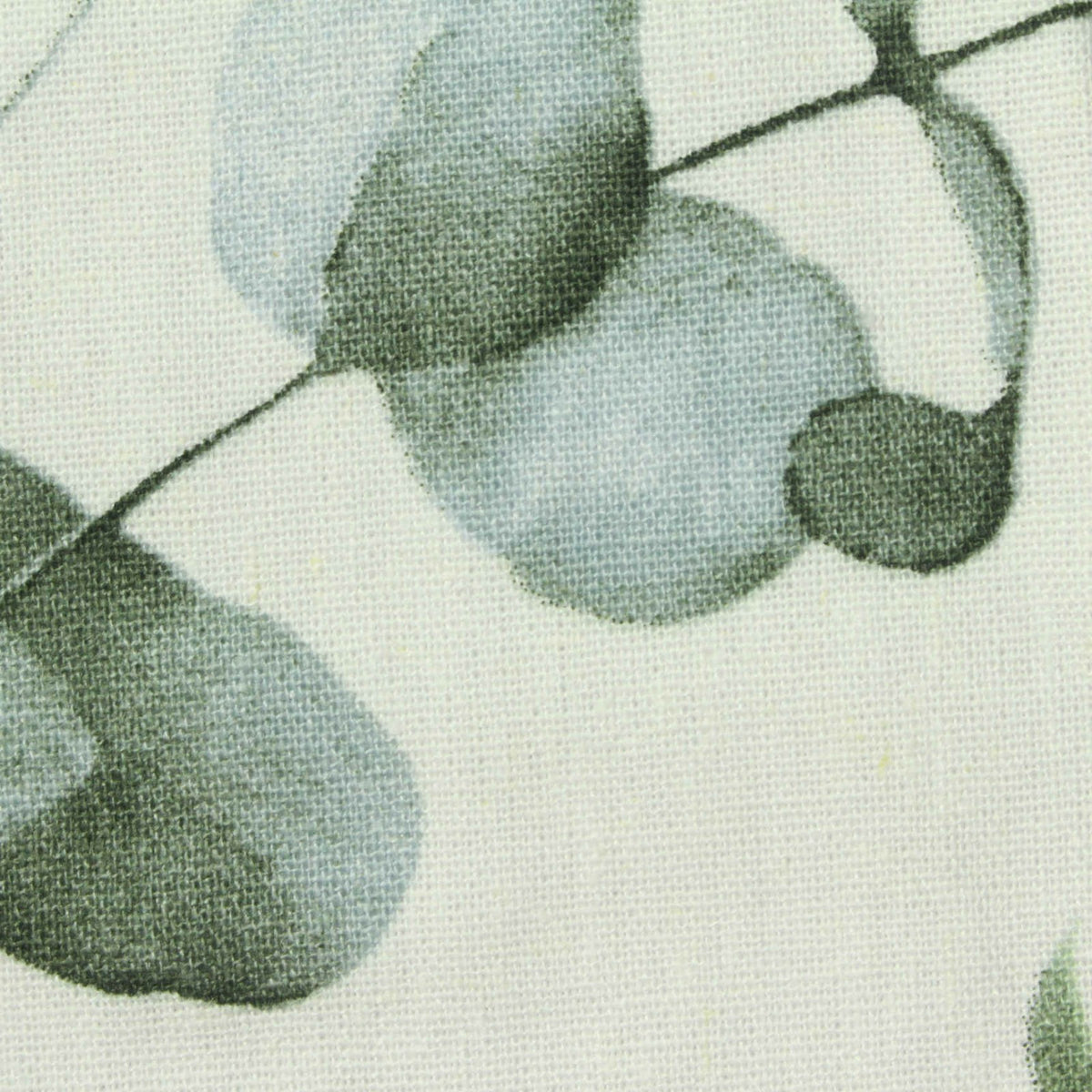 Green Leaves Woven, Viscose-Linen, 210 gsm