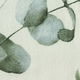Green Leaves Woven, Viscose-Linen
