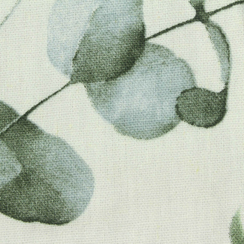 Green Leaves Woven, Viscose-Linen, 210 gsm