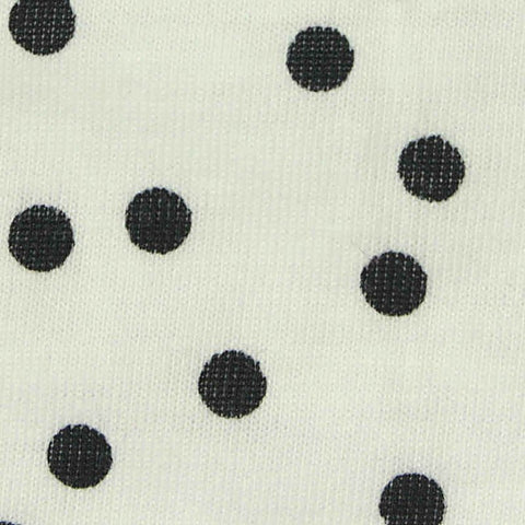 Black Dots Knit, Polyester, 180 gsm