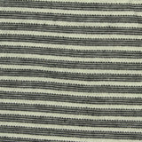 Black Horizontal-Stripe Jersey Knit, Cotton-Poly