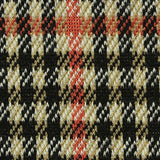 Black Houndstooth Jacquard, Poly-Viscose — texture