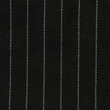 White Vertical-Pinstripe Ponte Knit, Polyester