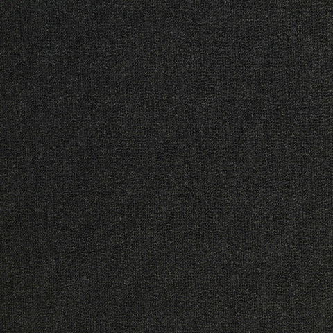 Polyester Stretch Rib Knit Fabric, 283 gsm, 128 cm — Black