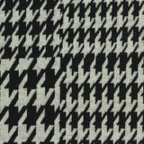 Black Houndstooth Jacquard, Poly-Viscose