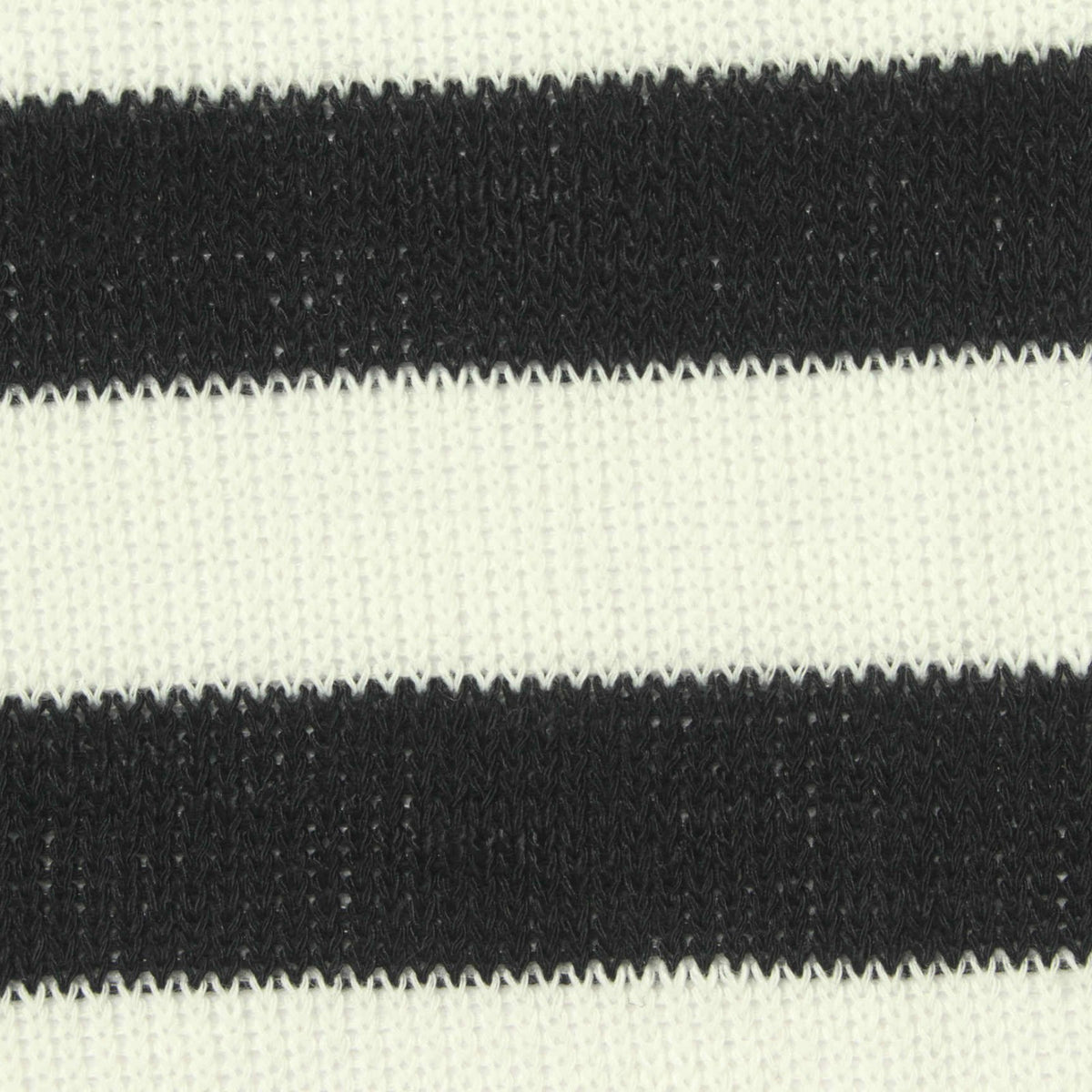Black Horizontal-Stripe Chunky Knit, Poly-Viscose, 170 gsm, 160 cm, ref EF-246195