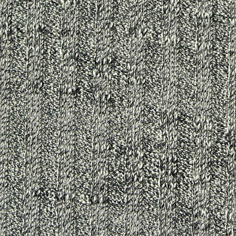 Grey Marl Rib Knit, Poly-Viscose, 156 gsm