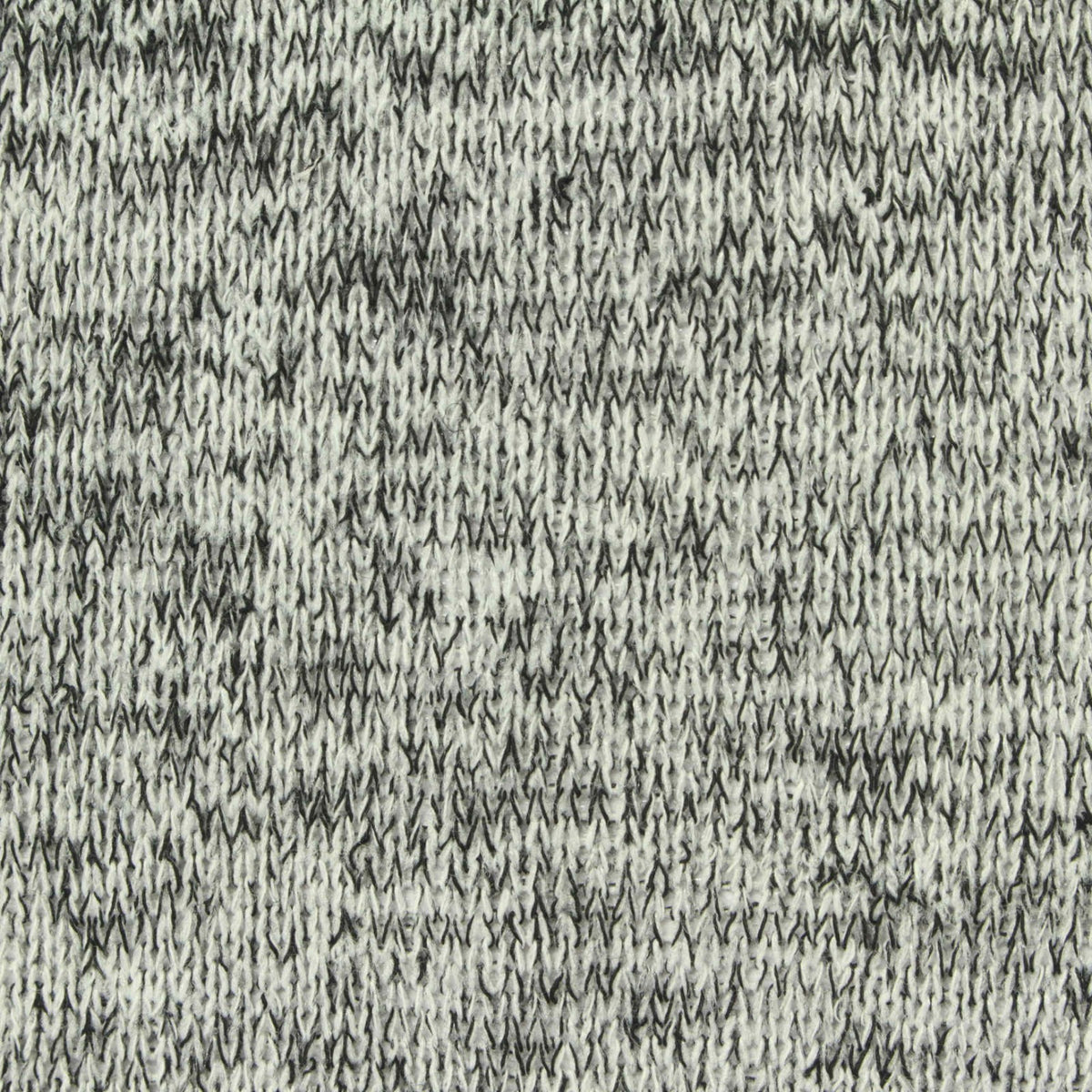 Black Heathered-Marl Chunky Knit, Poly-Viscose, 175 gsm