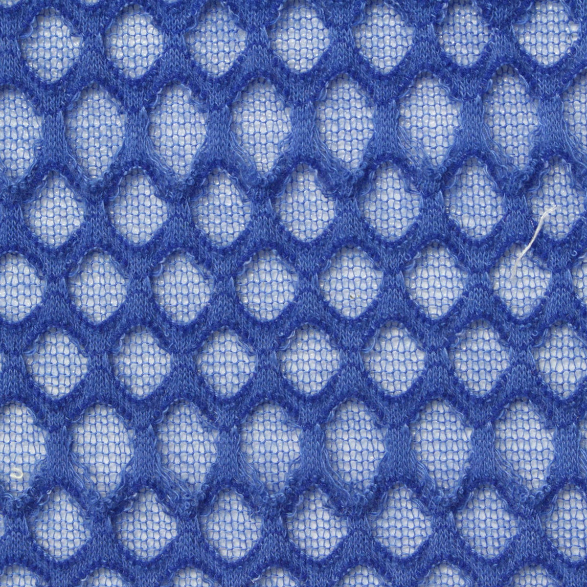 Jacquard Polyester Cotton Blend Chunky Knit Fabric, 136 gsm, 165 cm — Blue