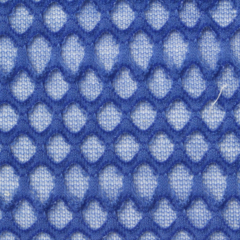 Jacquard Polyester Cotton Blend Chunky Knit Fabric, 136 gsm, 165 cm — Blue