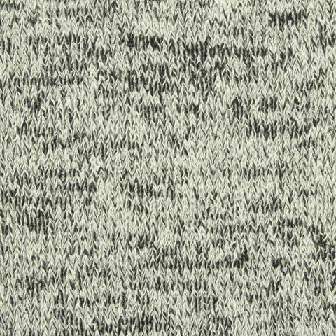 Dark Grey Heathered-Marl Chunky Knit, Viscose-Poly, 208 gsm
